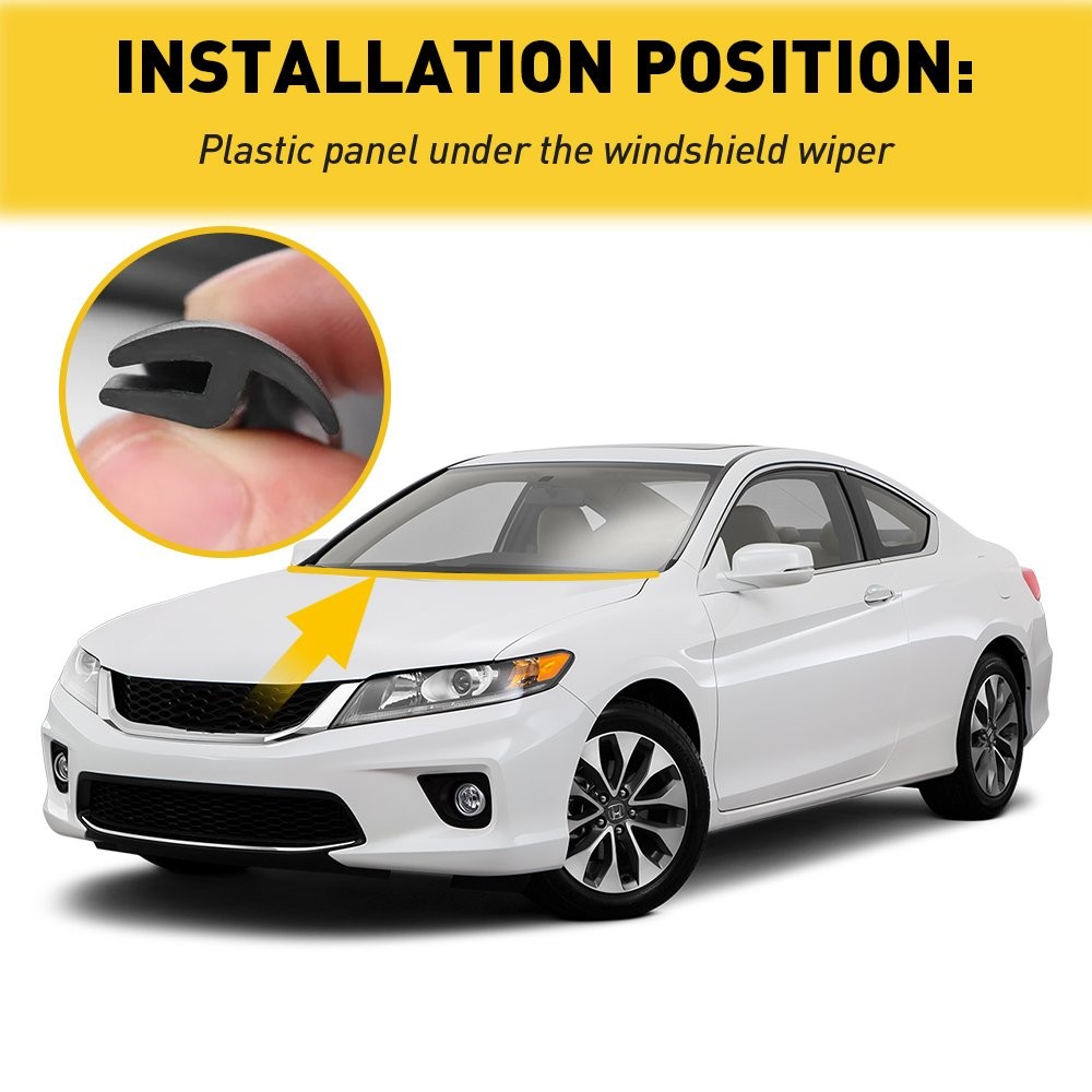 Rubber Seal Strip Trim For Front Windshield Plastic Panel HOOD 1.8M 0.70inch N