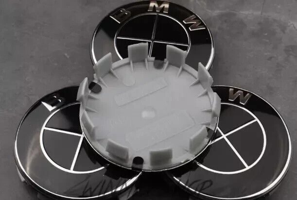 Set of 4 Fit for B-M-W 68mm Wheel Rim Cover Hubcaps Emblem Badge In Box