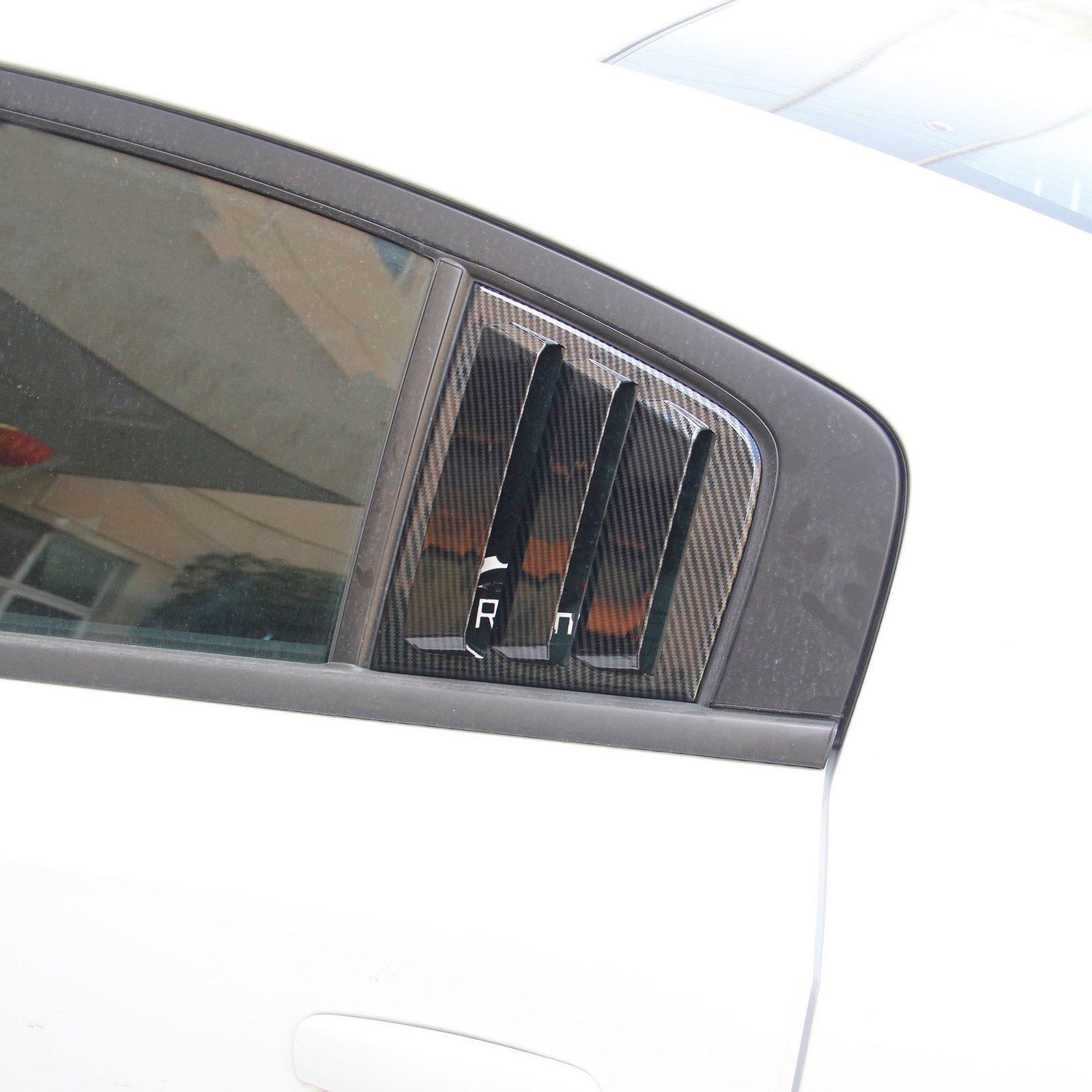 Side Window Louvers Air Vent Scoop Shades Cover Blinds Trim For Dodge Charger