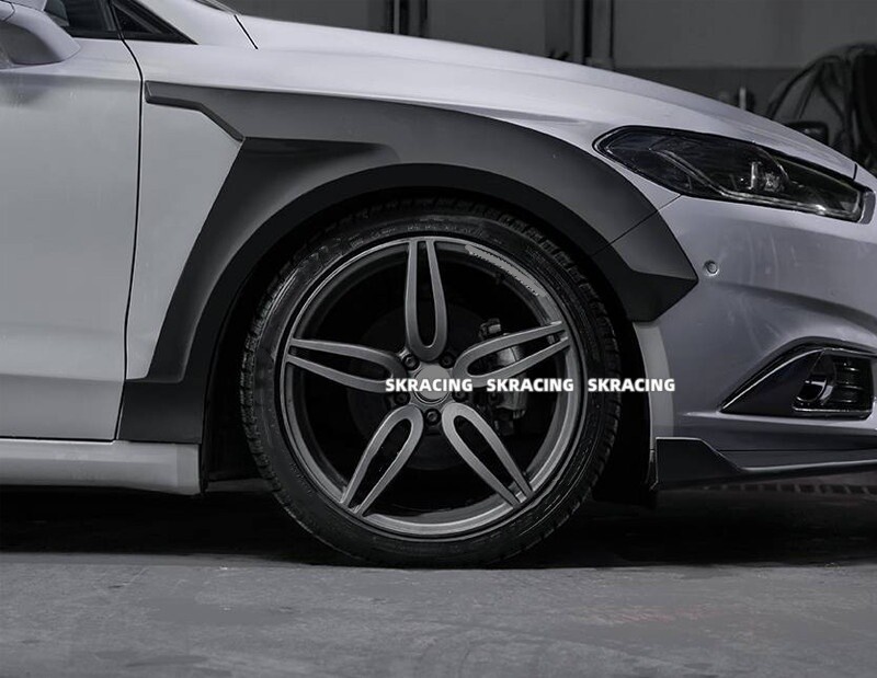 Primer Fender Flare Bodykits Wheel Arch Cover Trim 10X For Ford Fusion 2014-2018
