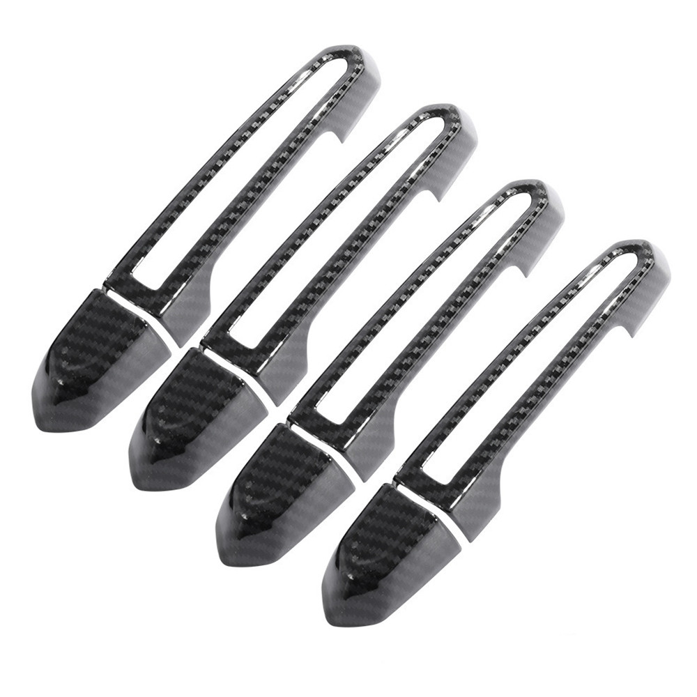 For Cadillac ATS XTS CT6 XT4 XT5 XT6 Carbon Black Look Outer Door Handle Cover