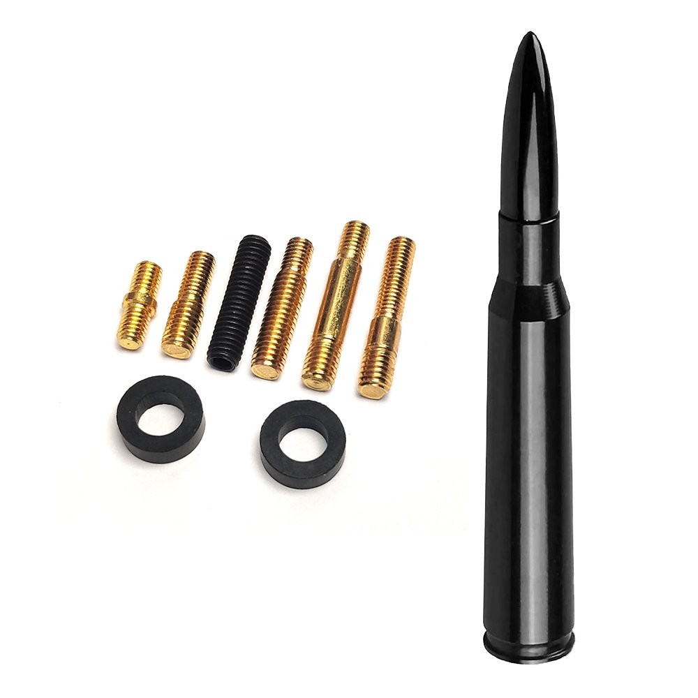 BULLET ANTENNA 50 CAL BLACK for CHEVROLET SILVERADO 1500/2500/3500/GMC SIERRA US