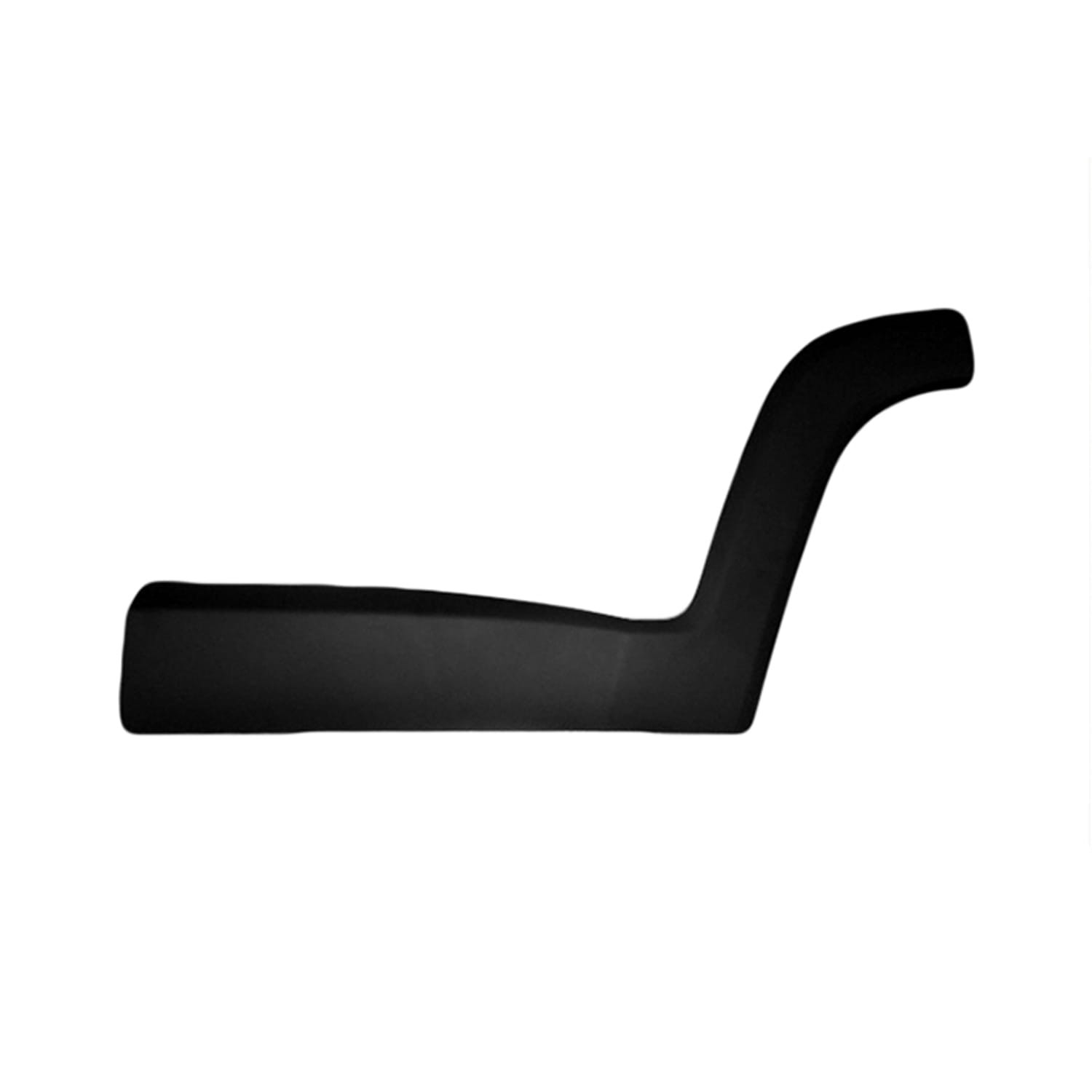 Replacement Black Textured Polypropylene Rear Driver Side Lower Door Molding