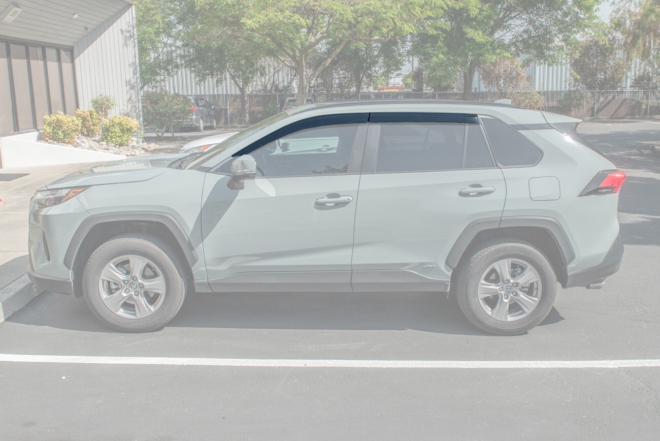 EOS Visors For 19-Up Toyota Rav4 JDM Tape-On Style Side Vents Window Rain Guards