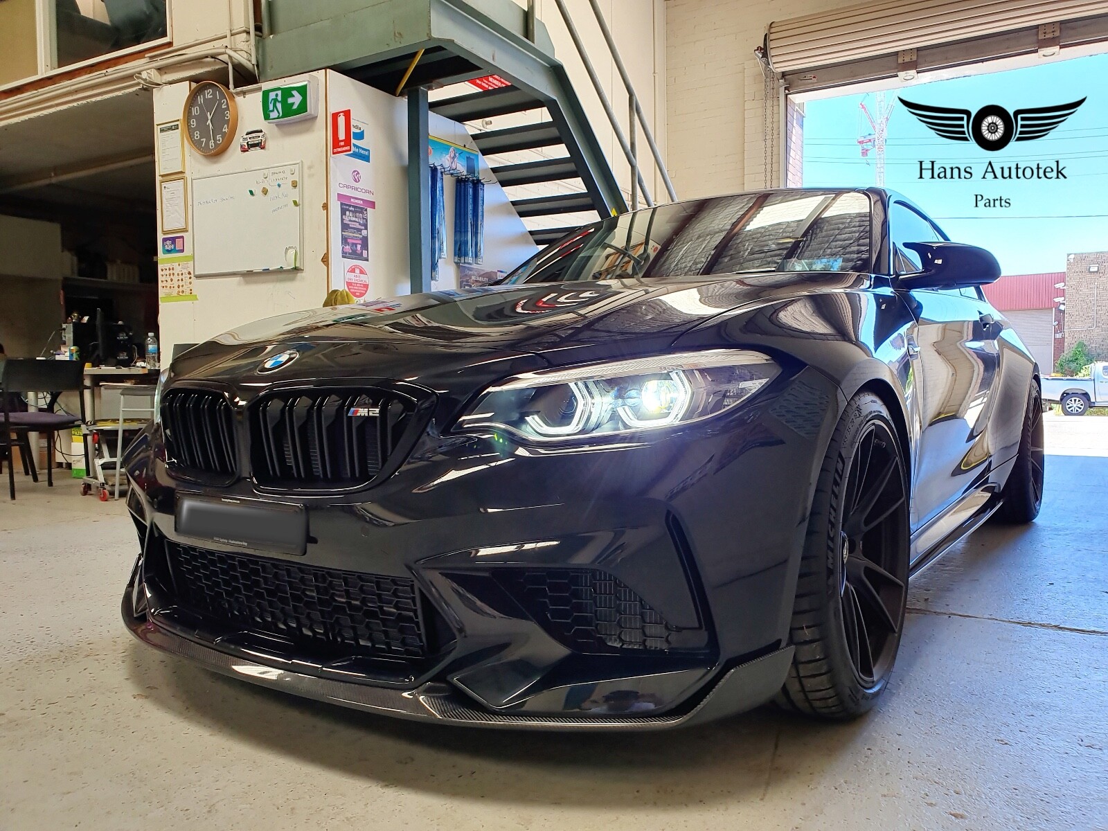 MPerformance Style Carbon Fiber Front Lip FOR F87 BMW M2 Competition (18-21)