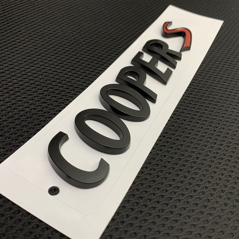 Matte Black Emblem Badge CooperS Countryman Clubman FOR Mini Cooper R53 R56 F56