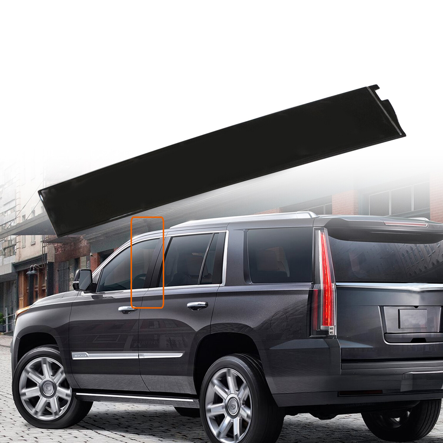 B Pillar Molding Trim Left Driver Side Door For 2015-2020 Cadillac Chevy GMC