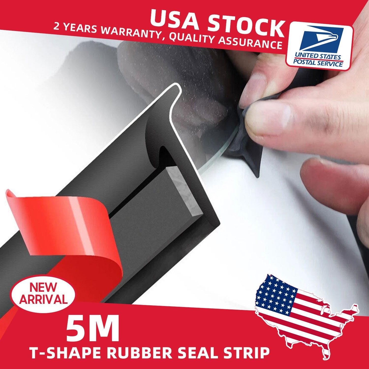 5M For Toyota T Shape Rubber Car SUV Seal Weather Strip Door Edge Moulding Trim