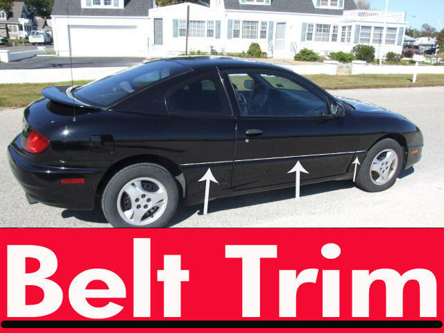For Pontiac SUNFIRE CHROME SIDE BELT TRIM DOOR MOLDING 1995 – 2005