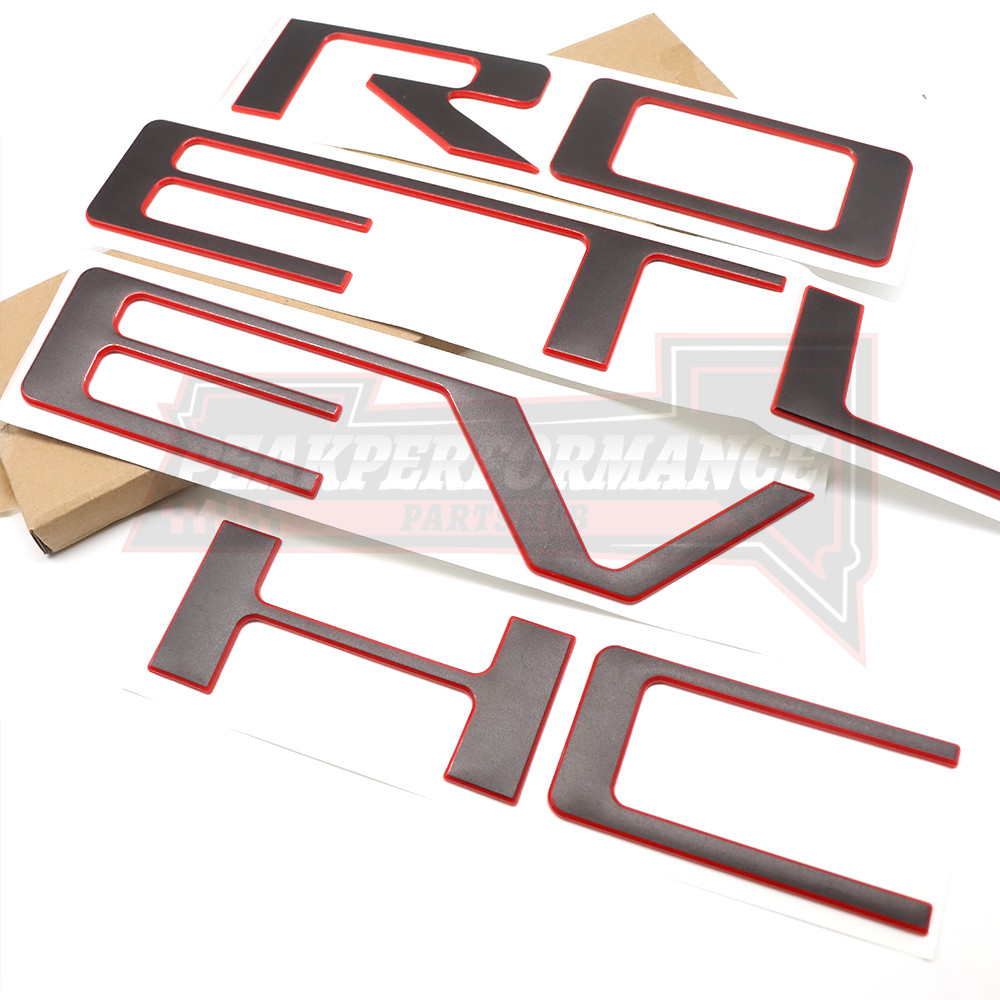 3D Tailgate Letters Inserts For Silverado 1500 2500/3500HD 2019-26 Raised Emblem