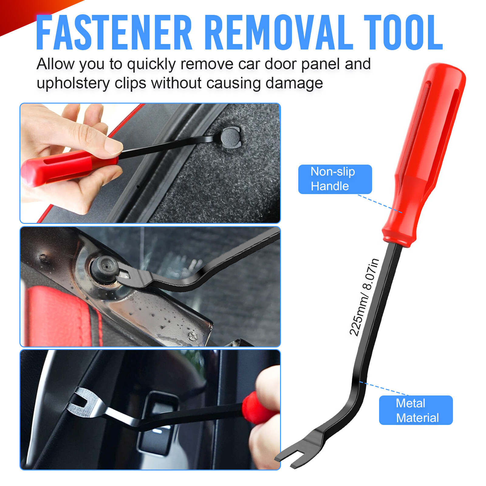 925Pcs Car Push Retainer Clips & Auto Fasteners Assortment Kit Removal Tools Set