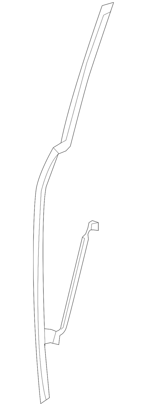 Genuine Nissan Side Body Trim Protector 82886-1JA0C