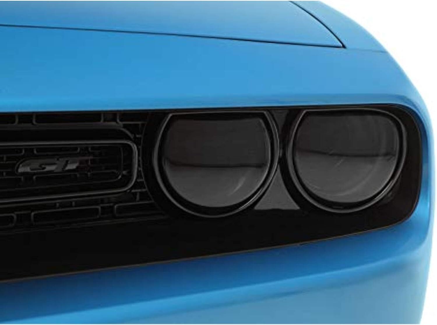Smoked Black Headlight Cover Headlight Trims For 15+ Challenger