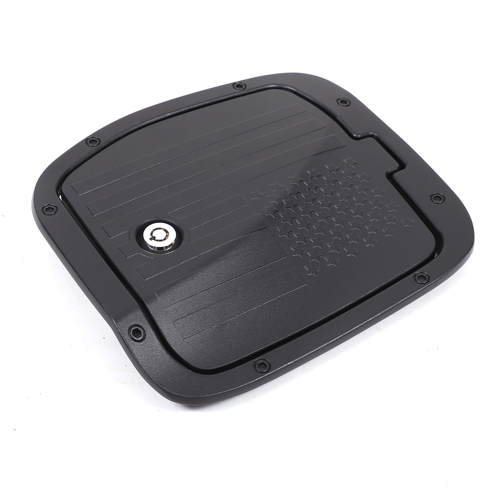 Aluminum Door Fuel Filler Gas Tank Cover Cap W/Lock For Toyota Tacoma 2016-2022
