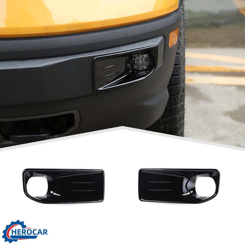 For Ford Bronco Sport 2021+ Front Bumper Fog Light Lamp Frame Trim Cover Overlay