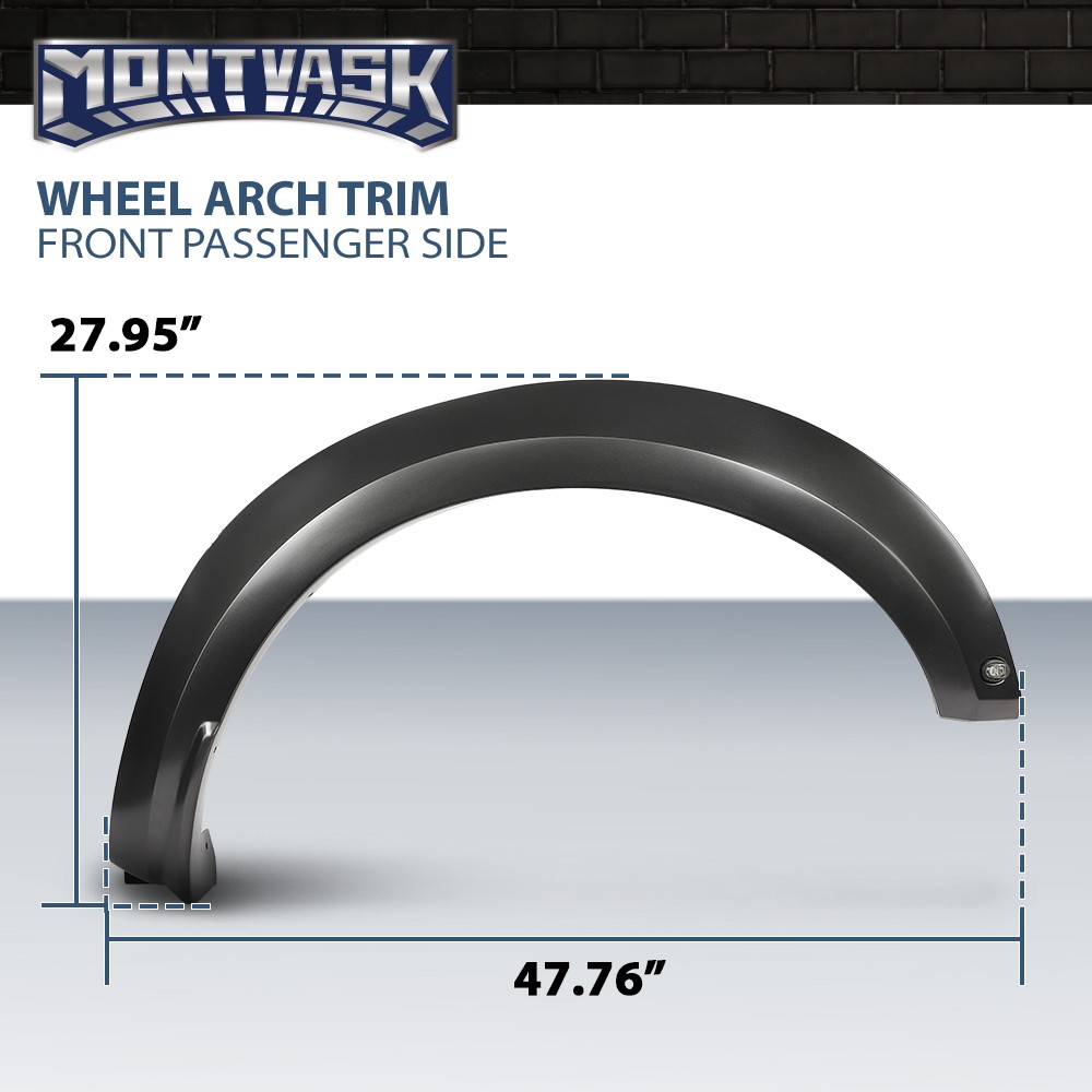 Fit For 2017-2020 Ford F-150 Raptor Front Right Side Fender Wheel Arch Molding