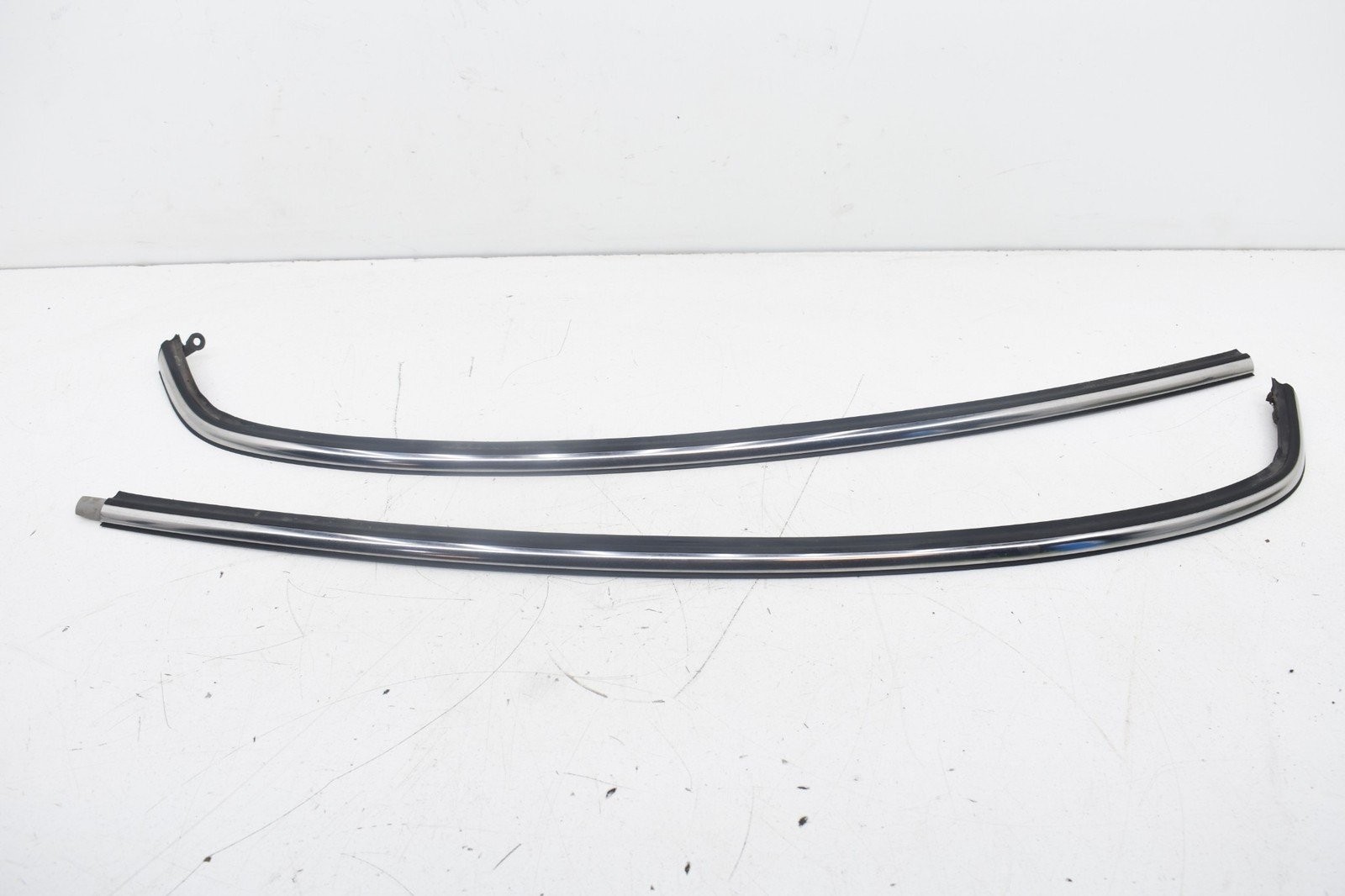 2006 Mini Cooper S R53 Front Windshield Lower Chrome Trim Set Pair OEM KW84