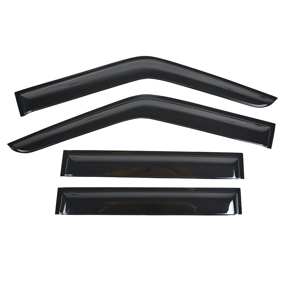 Slim Style Side Window Visors Deflectors For 2005-2020 Nissan Frontier Crew Cab