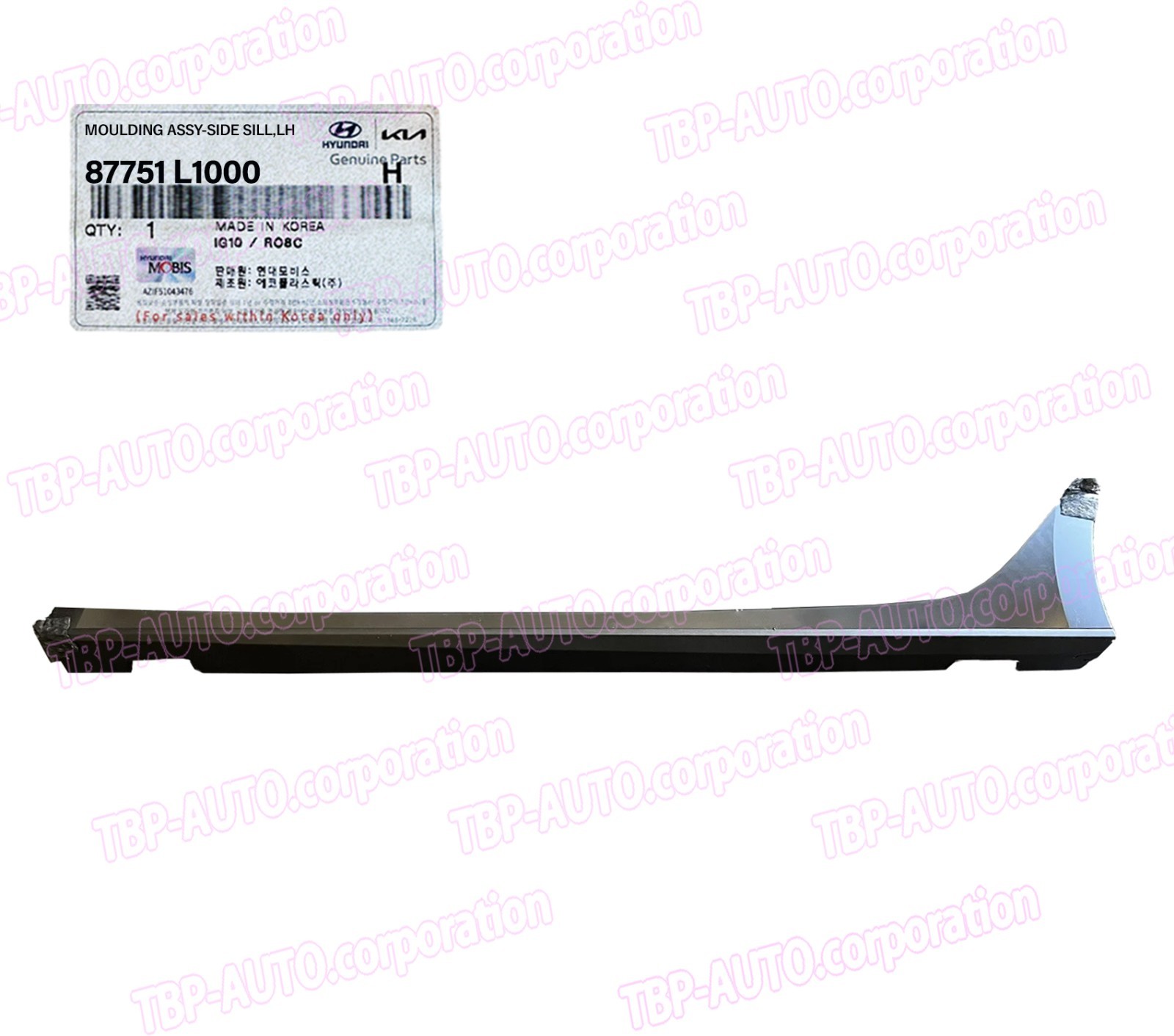 GENUINE ® Rocker Molding Side Sill Left Driver Side OEM For Sonata 2020 – 2023
