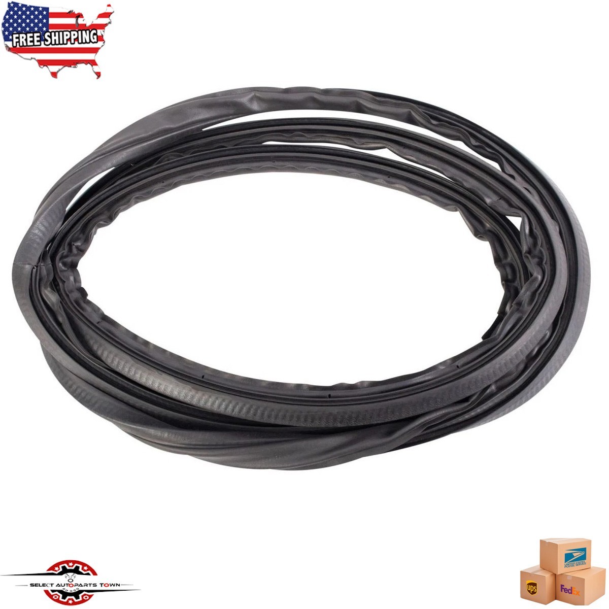 Fits 1995-2000 Toyota Tacoma New Front Door Weatherstrip Seal Left Right Black