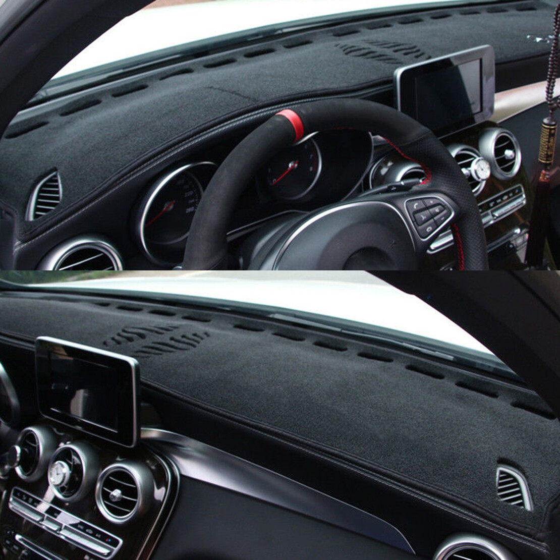 1x Car DashMat Dashboard Dash Mat Non-Slip Sun Cover Pad For Mercedes Benz C GLC