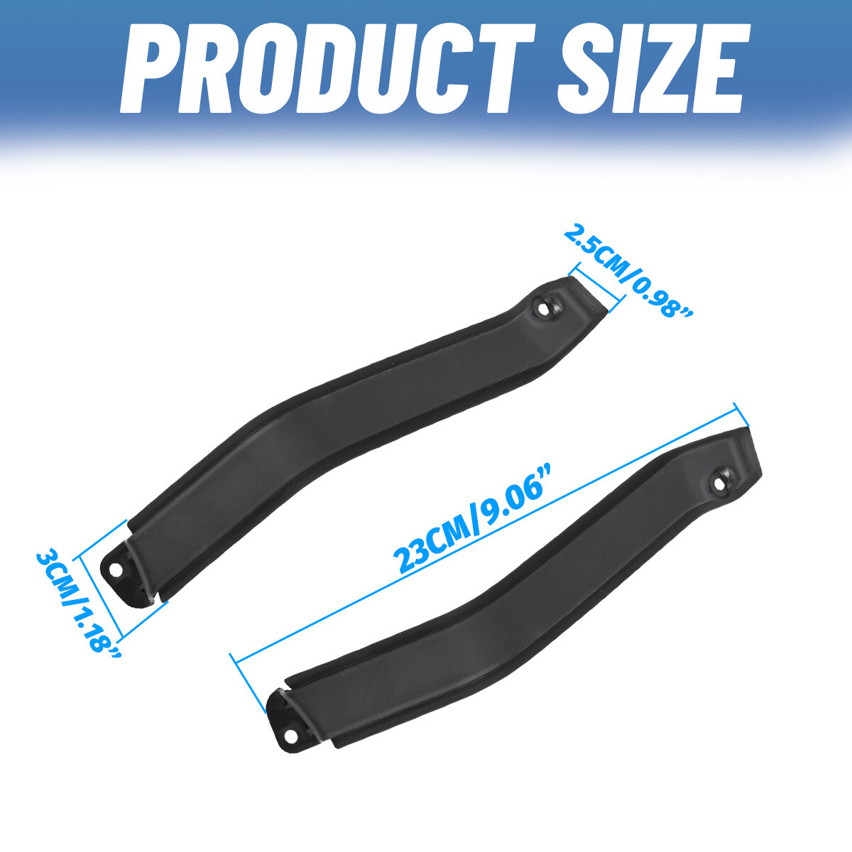 Left & Right Upper Cab Corner Roof Side Trim Molding For Ford F-150 2009-2014