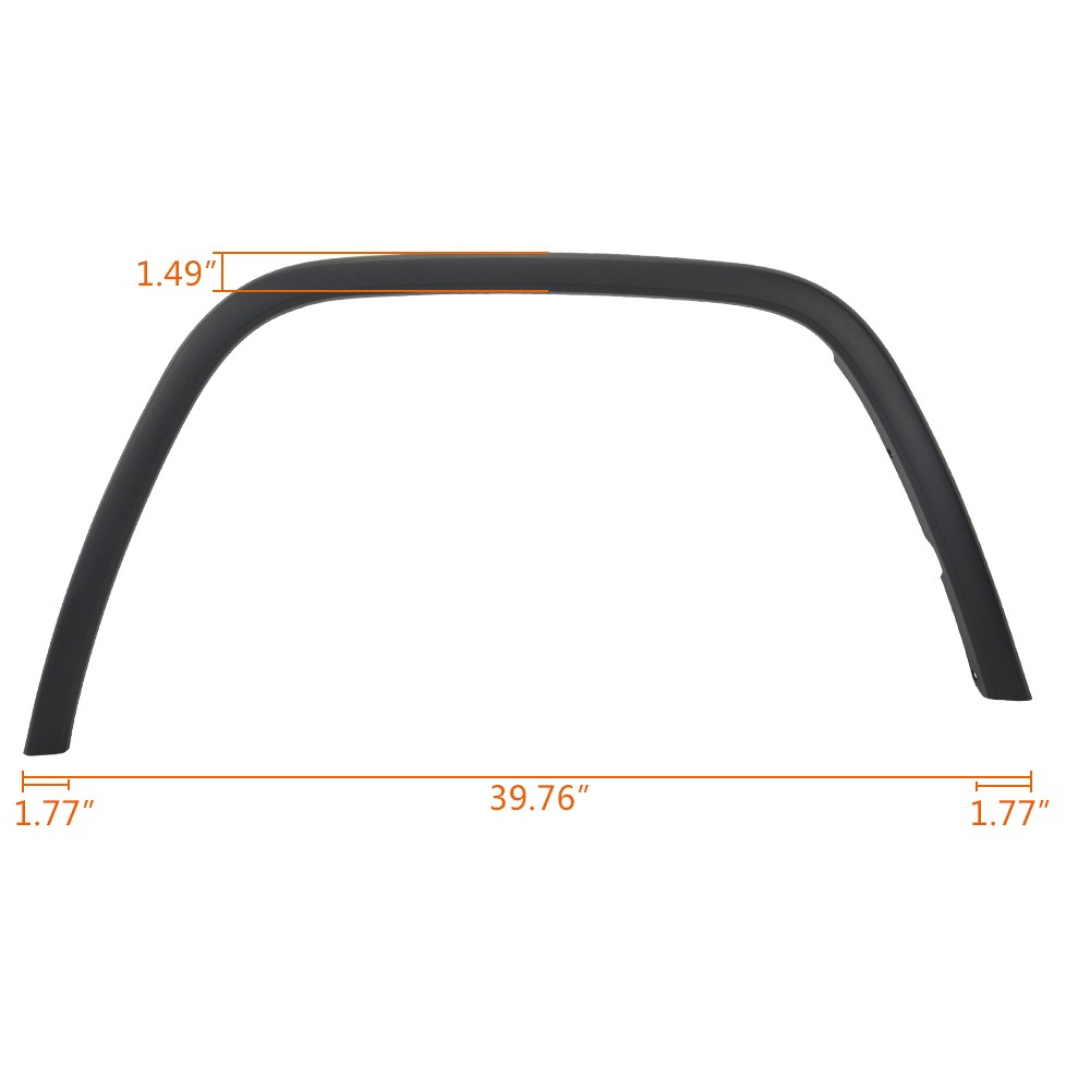 Fender Flares Front Left Right Side Black Fit For 2011-2017 Jeep Grand Cherokee