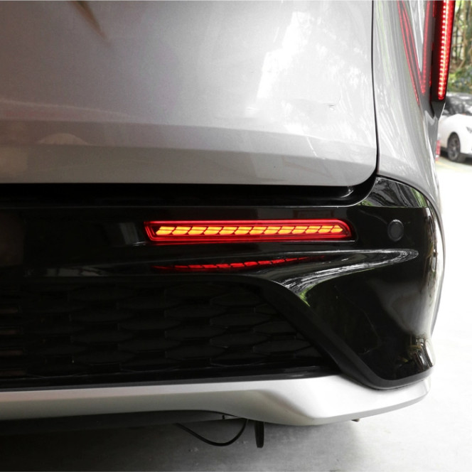For 2021-2026 Toyota Sienna LED Rear Fog Light Tail Bumper Light Sets 2pcs