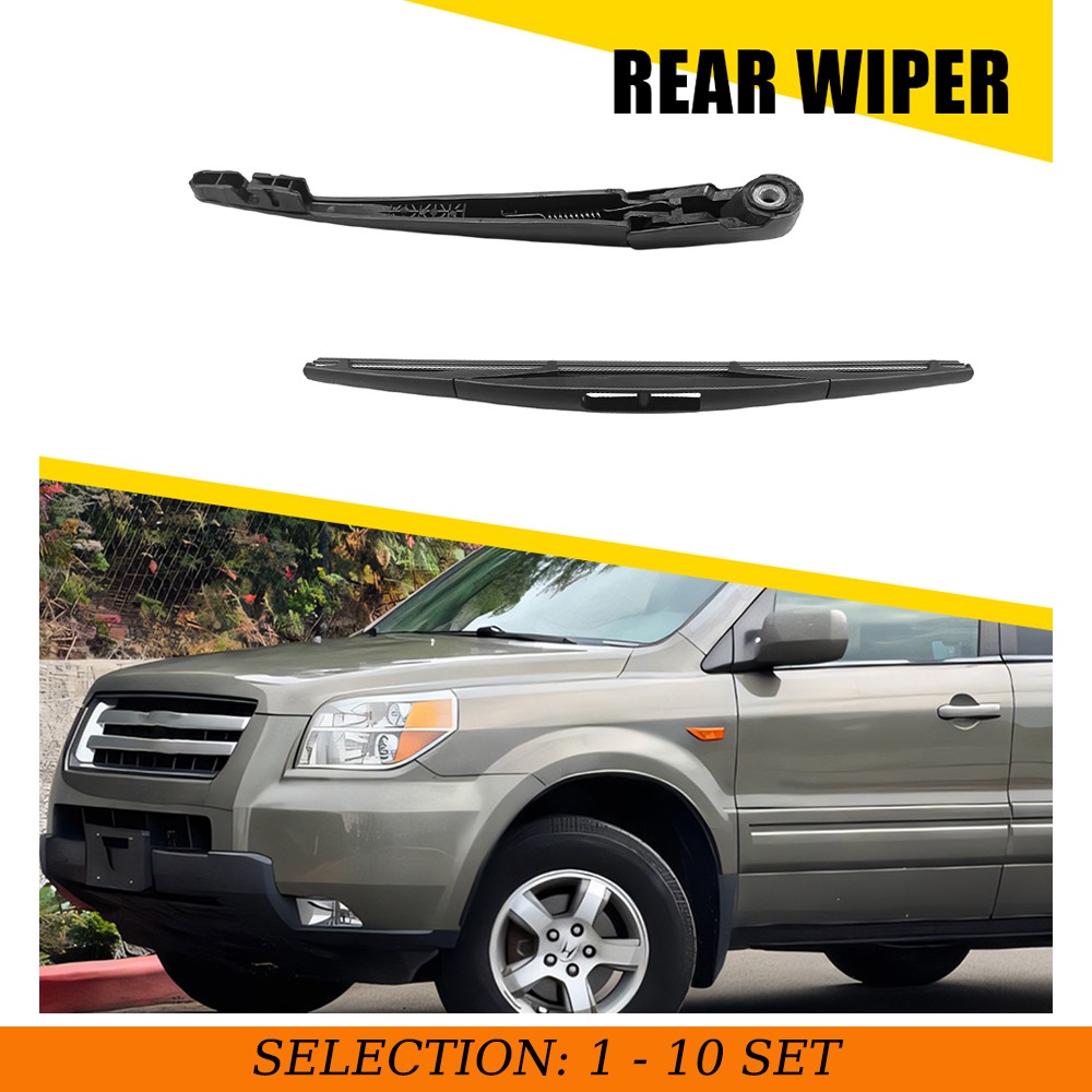 1-10Set Fit Honda Pilot 03-2008 Rear Windscreen Back Windshield Wiper Arm+Blade