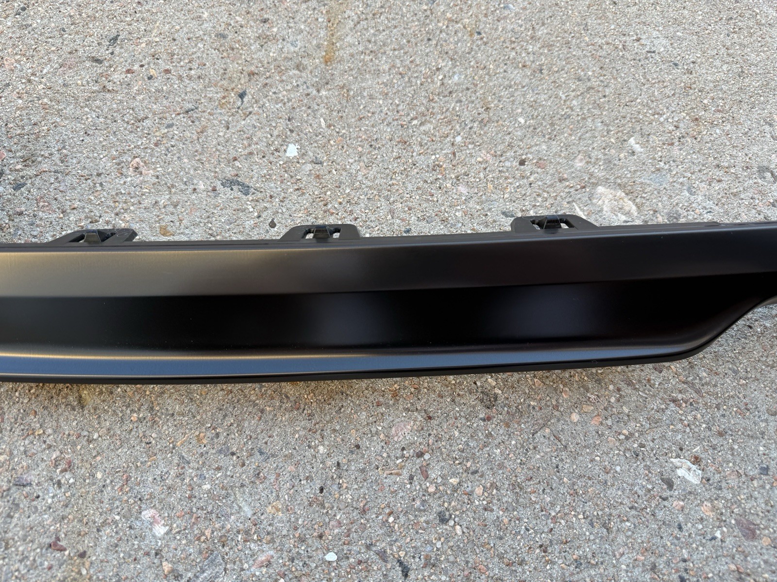 2022-2025 Rivian R1S Rear Bumper Center Moulding Gunmetal Finish Strip Trim OEM