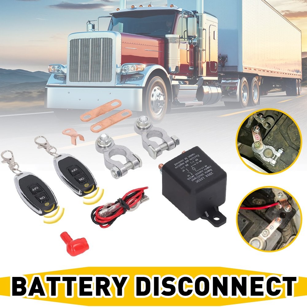 Remote Control 12V Car Battery Cut Isolator Disconnect Off Switch Master Kill