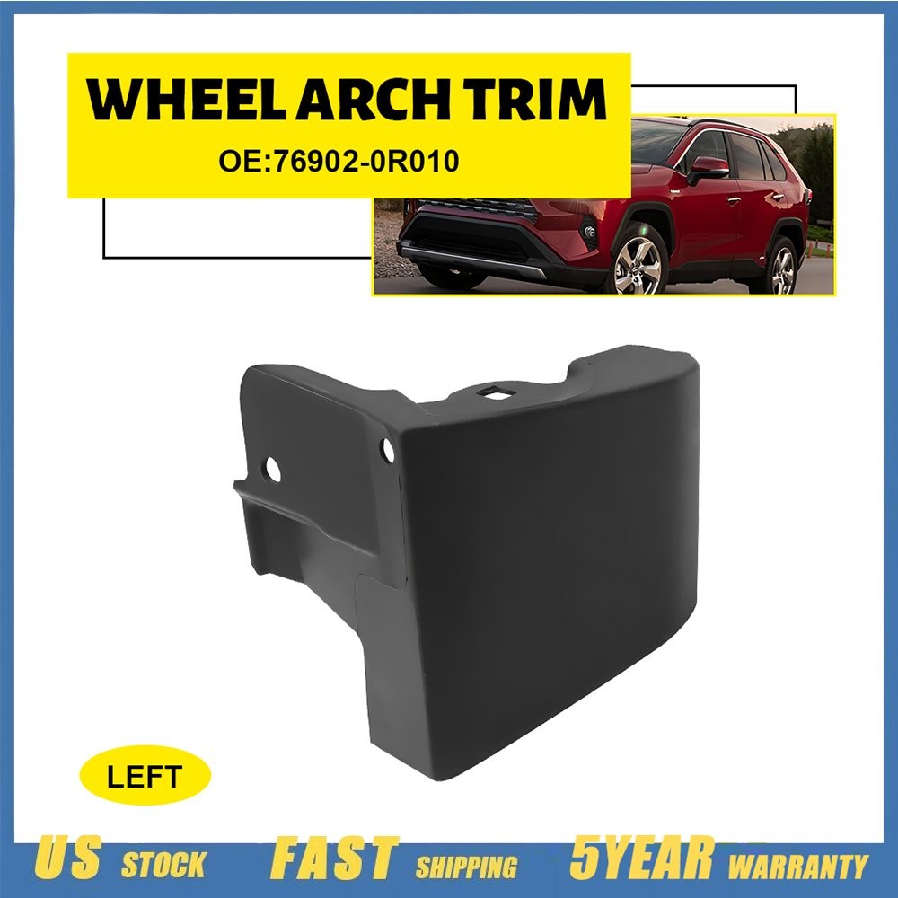 Front Left Driver Side Lower Wheel Arch Trim Fits Toyota 19-23 RAV4 76902-0R010