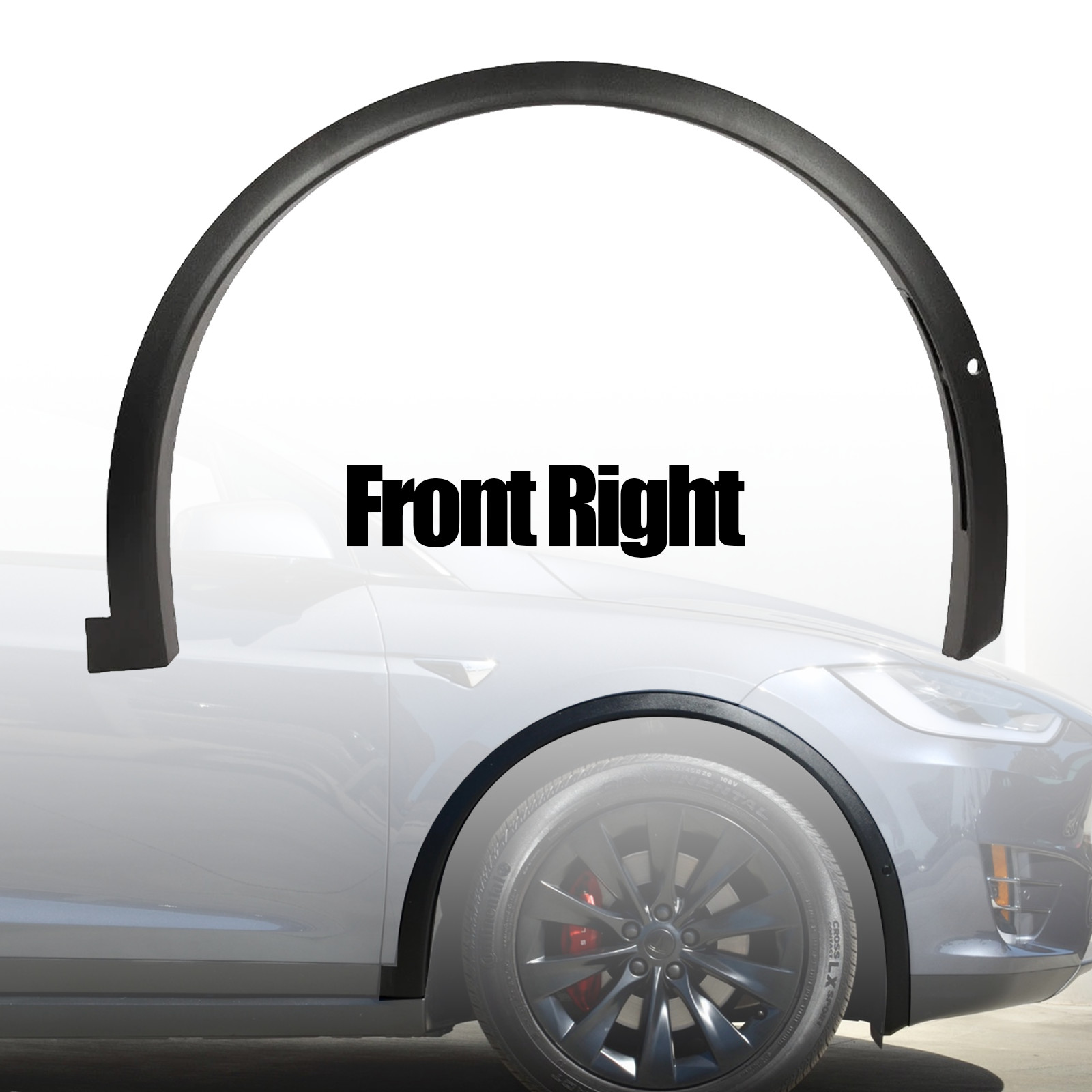 Front Right Fender Wheel Flare Molding 16-21 For Tesla Model X WITH SENSOR MODEL