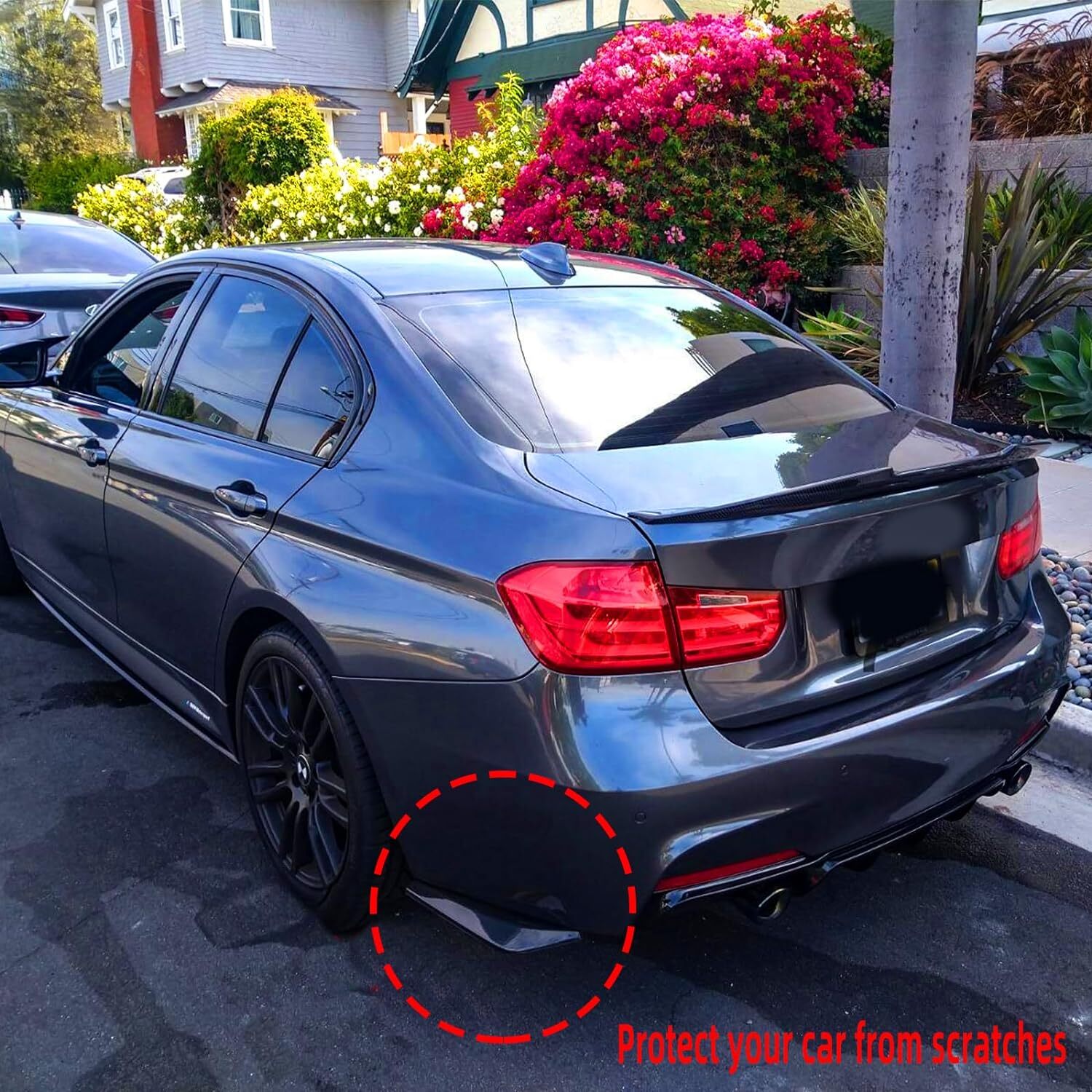 2pcs For Acura TSX TLX ILX MDX Carbon Fiber Rear Bumper Splitter Diffuser Canard