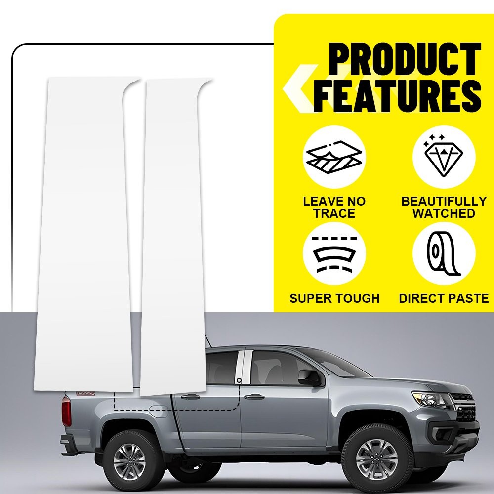 Polycarbonate For Chevy Colorado GMC Canyon 2015-2022 Pillar Post Window Trim
