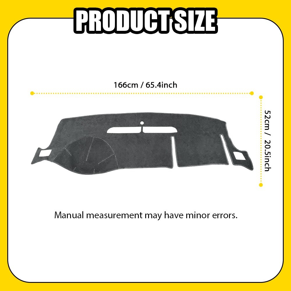 Car Dash Cover Mat Dashboard Pad for 2007 Chevrolet Silverado 1500 2500 Classic