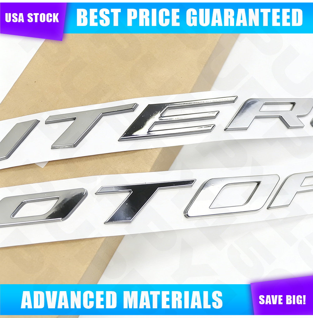 For 2011-2019 All Model Interceptor Letters Emblem 3D Chrome Front Hood Badge