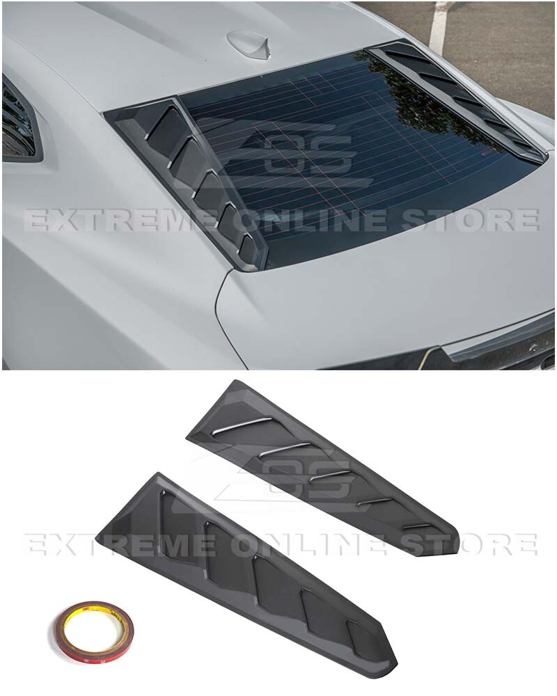 For 16-Up Camaro Coupe Performance Track Rear Window Louver Sun Shade Cover Pair