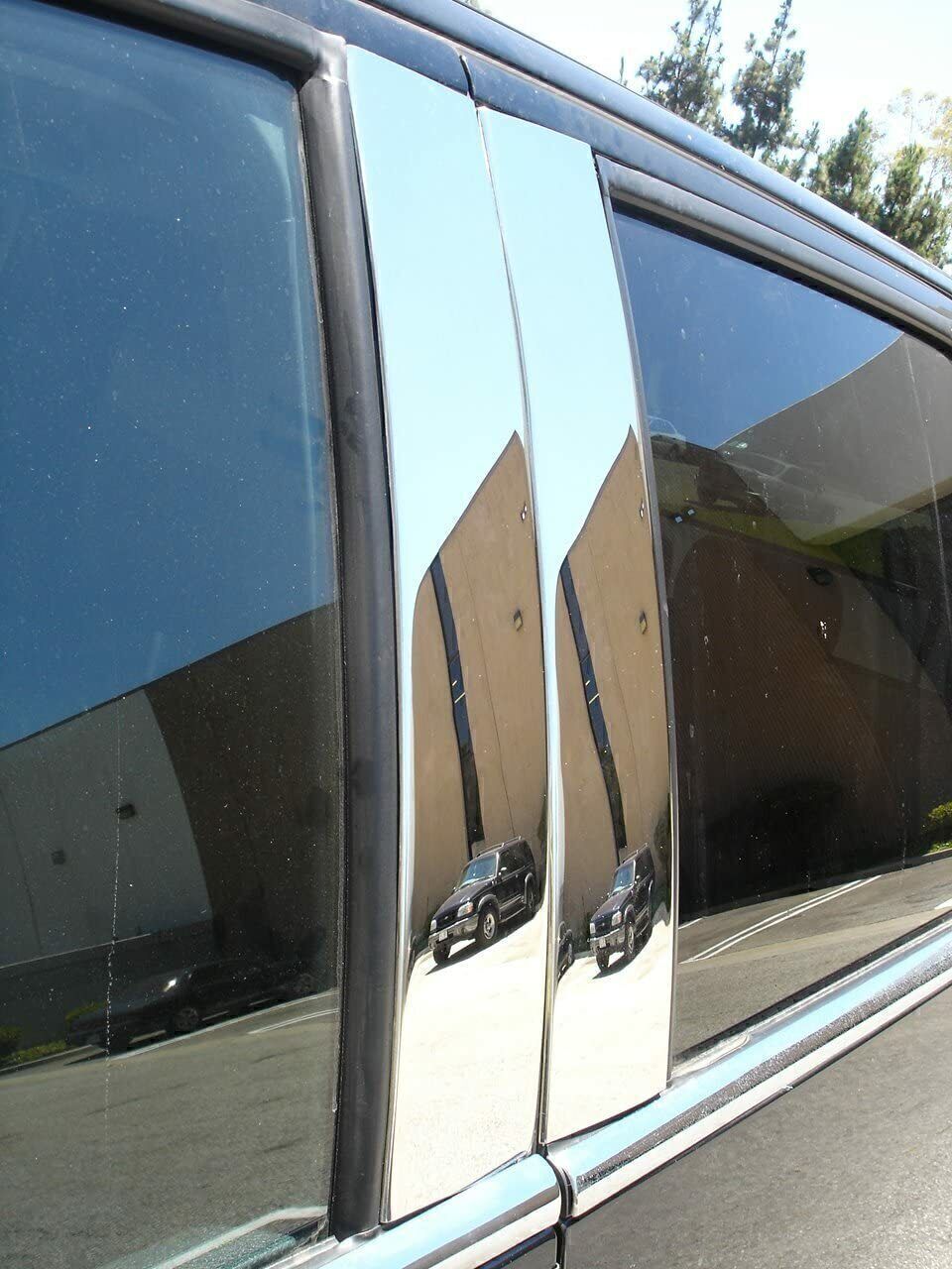 Chrome Pillar Posts For 2004-2014 Ford F150 F-150 Set Door Panel Trim Cover 4pcs