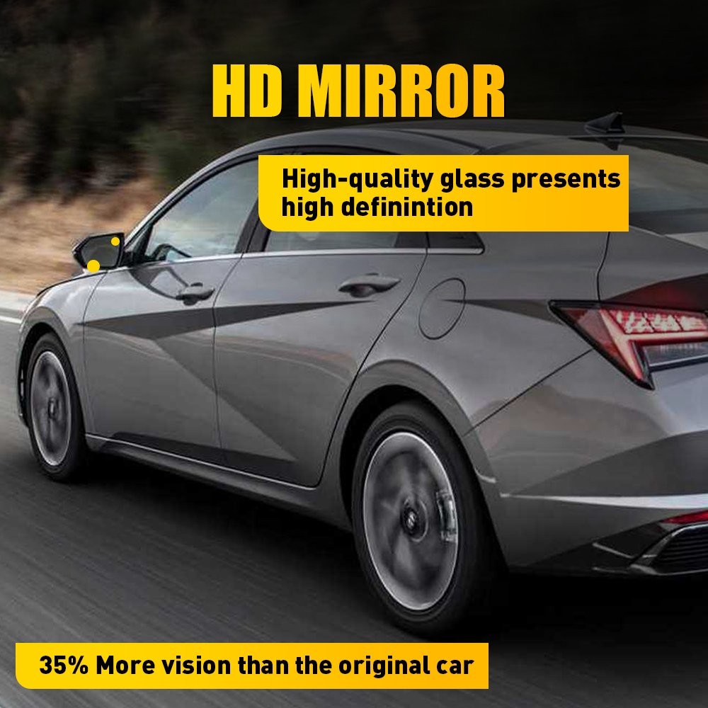 Driver Side Heated Mirror Glass w/ Blind Spot Fit Hyundai Elantra 2021-2025 1-5X