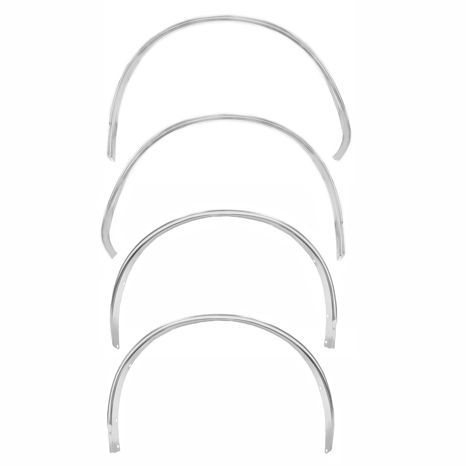 1967 Camaro Wheel Opening Molding 4 Pieces Set Front + Rear + Right + Left