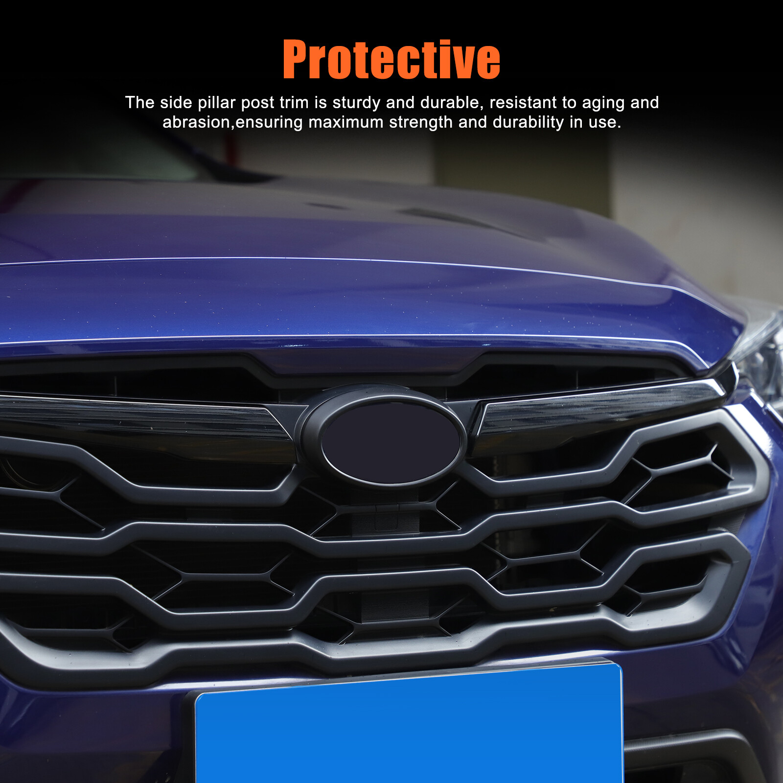 Matte Black Front Emblem Ring OVERLAY Trim Cover Fits Subaru Crosstrek 2024+