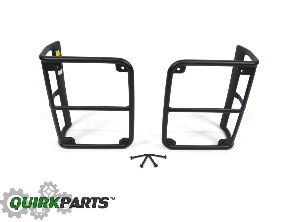 2007-2018 Jeep Wrangler JK MODEL Satin Black Taillamp Guards MOPAR 82210270AD