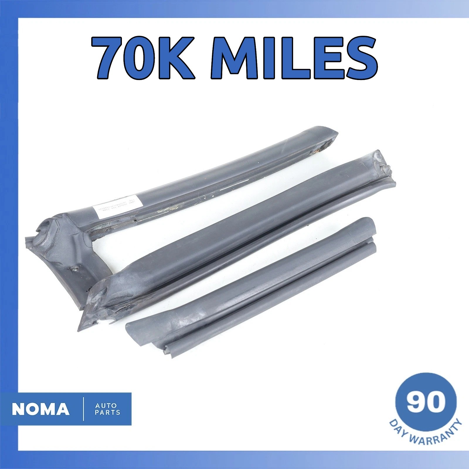 97-06 Jaguar X100 XK8 Convertible Top Roof Left Molding Rubber Seal Set OEM 70k