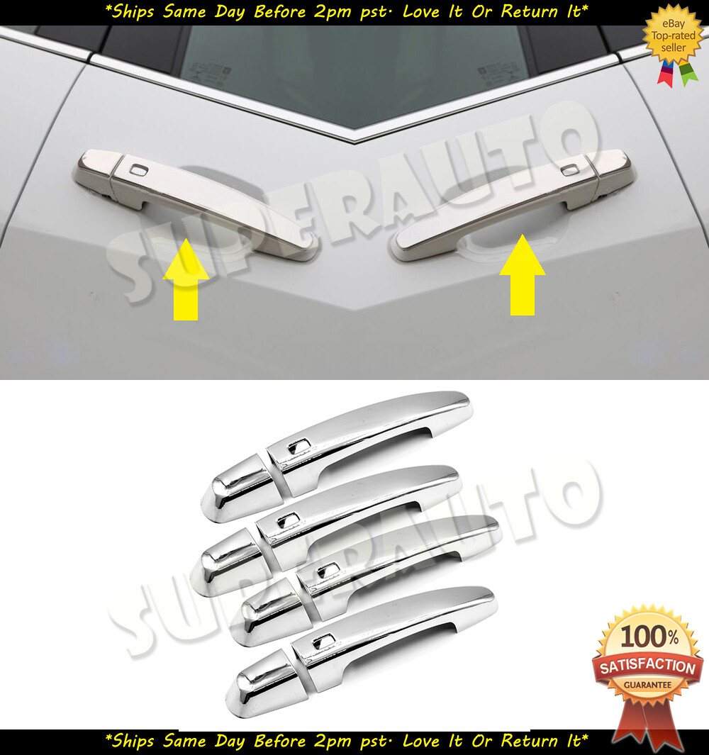 Fits 2016-2020 Chevrolet Malibu 6pcs Door Pillar+Handle Cover Overlays w/ 4 SMK
