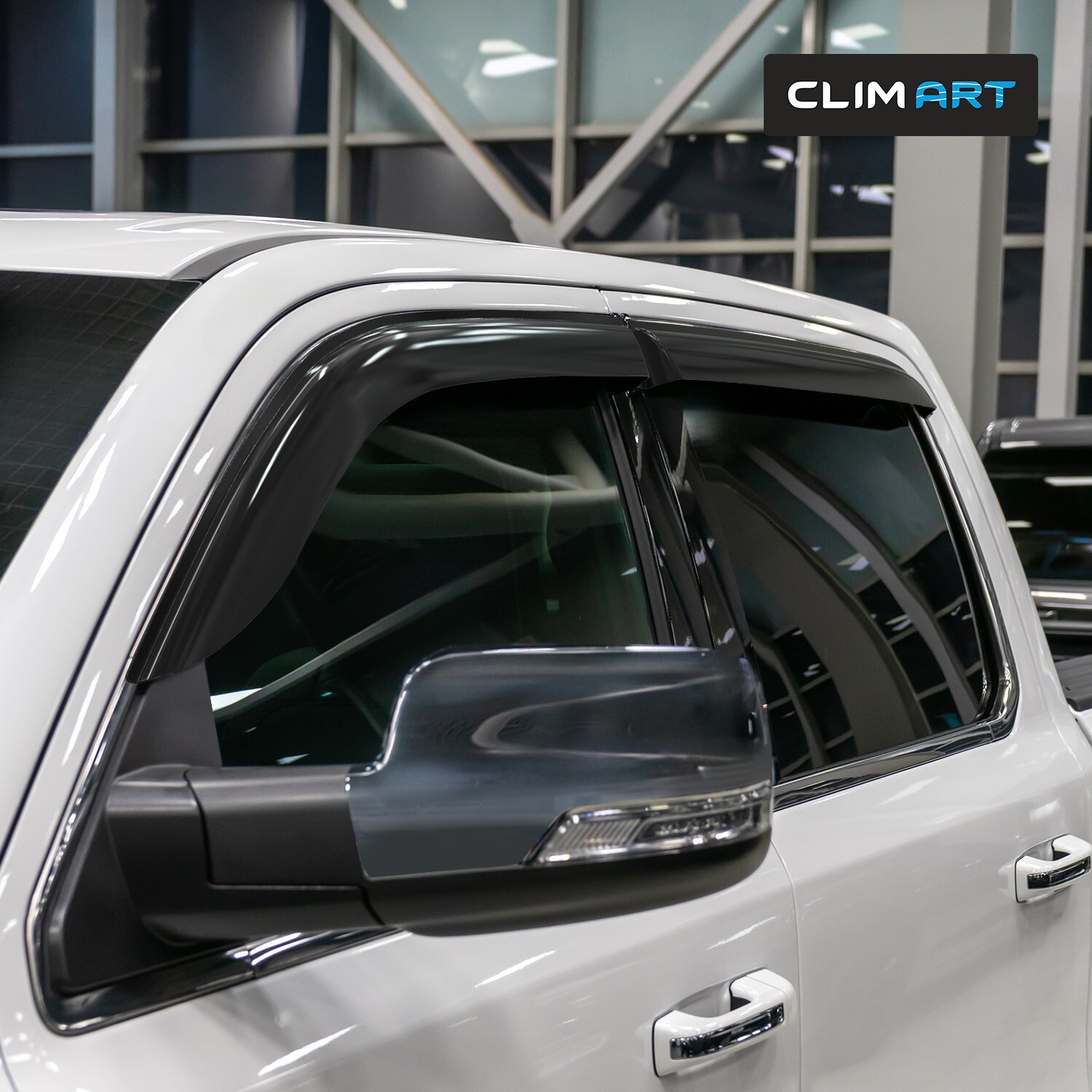 Rain Guards Vent Visors Shade for 2019-2024 Dodge Ram 2500/3500 Crew Cab