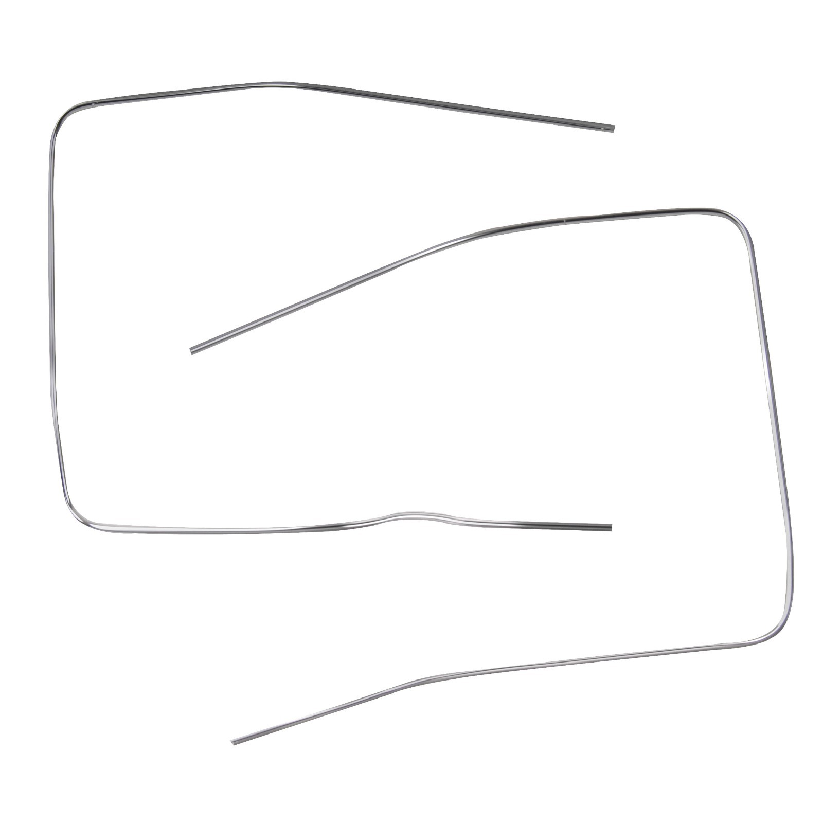 VW Bus American Style Side Window Molding Trim Aluminum 241853333
