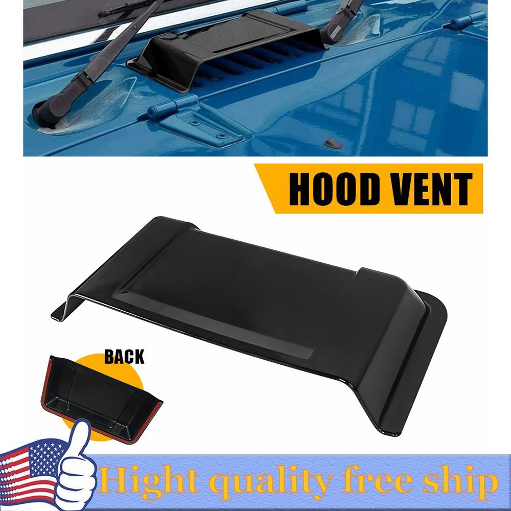 Hood Vent Hood Scoop Vent Cover for 97-17 Jeep Wrangler TJ JK JKU Accessories Y