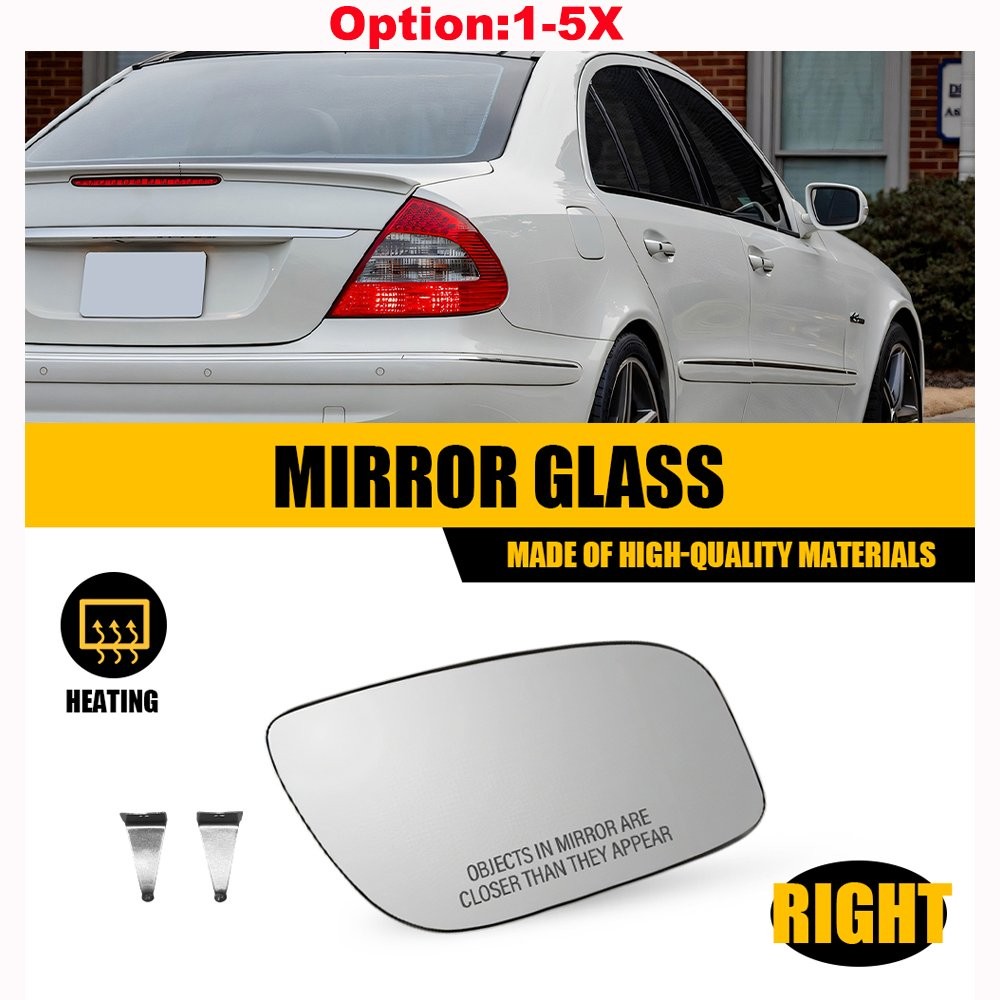 Passenger Side View Mirror Glass W/Heated For 2007 2008 2009 Mercedes-Benz E350