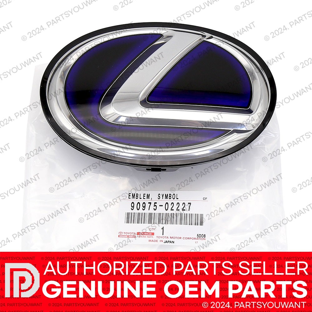 GENUINE Lexus 2011-2013 CT200h Hybrid OEM Front Grille Emblem Badge 90975-02227